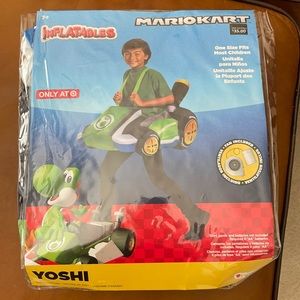Yoshi Mario kart costume, inflatable